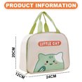 thumbnail image 2 of Bolsa de almuerzo aislada para mujeres y hombres, enfriador impermeable, encantadoras bolsas de almuerzo de lona para mujeres, bolsa de almuerzo reutilizable para almuerzo para picnic de trabajo, 2 of 8