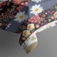 thumbnail image 5 of Pioneer Flower Floral Print Pattern Square Tablecloth,Waterproof Square Table Cover,Wipeable Spillproof Washable Table Cover for Home Kitchen Party Decor 42"X42"(107x107cm), 5 of 6