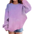 thumbnail image 2 of Mercatoo Girls and Toddlers Sweatshirts Fashion Tie Dye Print Pullover Tops Crewneck Loose Fit Long Sleeve Fall Winter Cute Clothes, 2 of 7