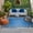 Blue, variant on Modern Blue Outdoor Rug 6x9 Ft, Non Slip Washable Area Rug, Abstract Diamond Luxury Gradient Patio Rugs Carpet Runner, Large Floor Mat for Indoor/Outdoor Deck Porch Camping