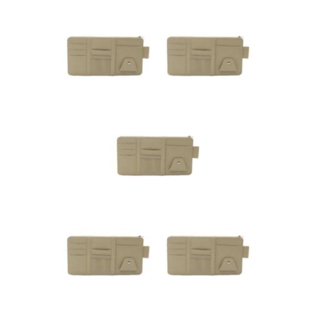 Transemion Durable Car Storage Solution - Easy Assembly And Organized Space Car Accessories Interiors Beige (Zips upgrad) 5Set