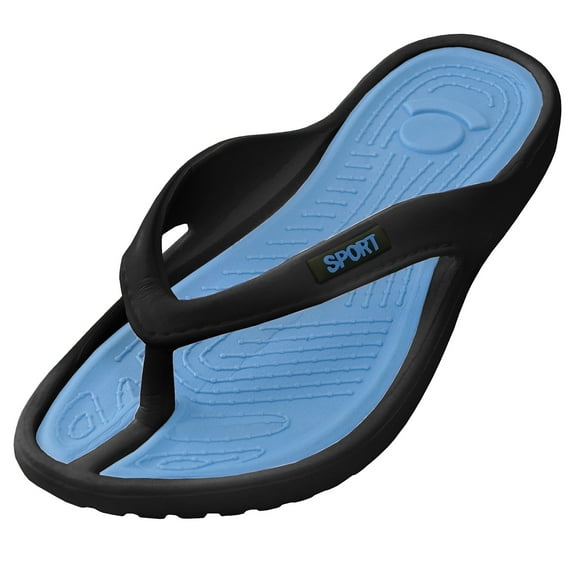 SNJ New Women's Soft EVA Rubber Flat Sport Bath Beach Indoor Outdoor FlipFlop Sandal