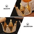 thumbnail image 6 of Worgeous Golden Crown Shape Cake Decor Made of Plastic for Decoration Ideal Party Supply 1 Pc, 6 of 8