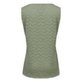 thumbnail image 6 of Mrat Classic Cami Women's Fashion Solid Color Comfortable Loose Sleeveless Blouse Court Lock Casual Tops Summer Tank Tops for Women 2024 S-324 Army-Green 3XL, 6 of 7
