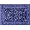 thumbnail image 1 of Ahgly Company Machine Washable Indoor Rectangle Persian Blue Traditional Area Rugs, 7' x 10', 1 of 4