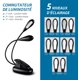 thumbnail image 2 of Linterna LED 10000 lúmenes, 5000 mAh USB recargable 26650 batería incluida, 363 modos de luz, zoom, largo tiempo de trabajo linterna táctica de mano para camping, senderismo, caza, emergencia, 2 of 8