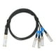 thumbnail image 5 of Cable DAC QSFP28 de 100 G, distancia de transmisión de 1 metro, cable de conexión directa de velocidad QSFP28 a 4 SFP28 de 100 G para dispositivos de big data, 5 of 12