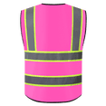 thumbnail image 4 of BeautyWill Class 2 High Visibility Safety Vest, 5 Pockets Reflective Work Vest with Zipper & ID Holder, ANSI/ISEA Compliant, Neon Construction Vest for Men Women, Adjustable Hi-Vis Workwear, 4 of 9