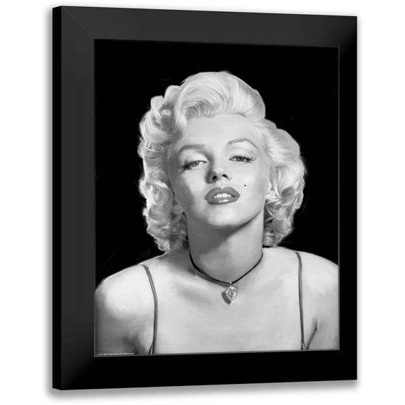 Michael, Jerry 12x14 Black Modern Framed Museum Art Print Titled - The Look of Love - Marilyn Monroe