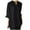 Black-1, variant on ChaoHeng Plus Size Women Tops Short Sleeve Printed Tops with Sleeves Women Casual Bohemian Style Half Sleeve Solid Cotton Linen Shirt Top Short Sleeve Stand Collar Tops Shirt Blouse