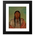 thumbnail image 2 of George Catlin 15x18 Black Modern Framed Museum Art Print Titled - Ru-Ton-Wee-Me, Pigeon on the Wing (1844), 2 of 5