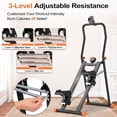 thumbnail image 2 of EPHESPORT Stair Stepper for Home Gym, 2.0 Stair Climber Machine with 3-Level Adjustable Resistance, Non-Slip Pedals, Digital Monitor & Phone Holder, Full-Body Cardio Workout Equipment for Women & Men, 2 of 8