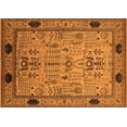 thumbnail image 1 of Ahgly Company Indoor Rectangle Oriental Orange Industrial Area Rugs, 7' x 10', 1 of 4