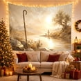 thumbnail image 3 of Dominated Earthy Painterly With Immediate Left Foreground Tall, Mystical Fantasy for Space Lovers, Galaxy Room Decor, Housewarming Gift, Tapestry Wall Hanging for Bedroom and Dorm, 3 of 7