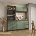 thumbnail image 1 of Cocina Completa Kappesberg Luna 192,5 cm Canela/Verde, 1 of 8
