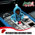 thumbnail image 4 of sunsanly Car Gear Shift Cover Cute Hooded Sweatshirt Shape Shift Knob Shifter Hoodie Universal Auto Shift Knob Shifter Stick Protector Interior Decoration, 4 of 8