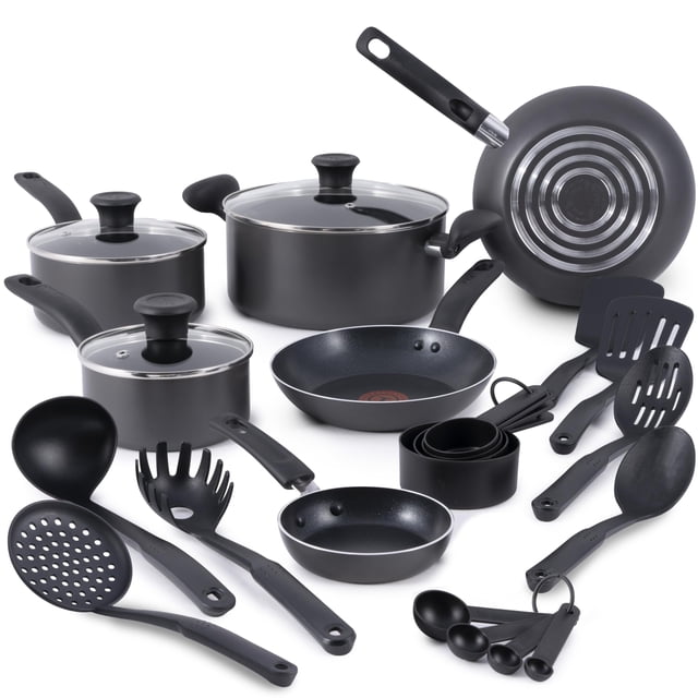 Batería de cocina T-fal Initiatives de 18 piezas antiadherente apta para horno