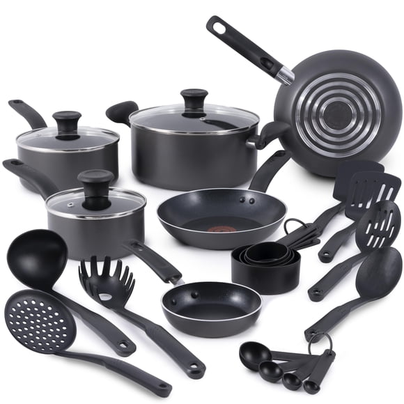 Batería de cocina T-fal Initiatives de 18 piezas antiadherente apta para horno