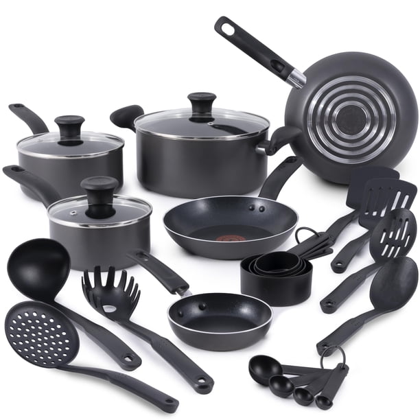 Batería de cocina T-fal Initiatives de 18 piezas antiadherente apta para horno