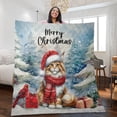 thumbnail image 2 of Merry Christmas Maine Coon Enjoys Catmas Winter Xmas Holiday Quilt Blanket Cat Lover Kitten Owner Gifts Cozy Comforter Throw Blanket - 02022, 2 of 5