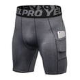 thumbnail image 6 of Sports Shorts Men Compression Running Shorts With Pocket Quick Dry Workout Gym Shorts Fitness Sport Leggings for Men, 6 of 9
