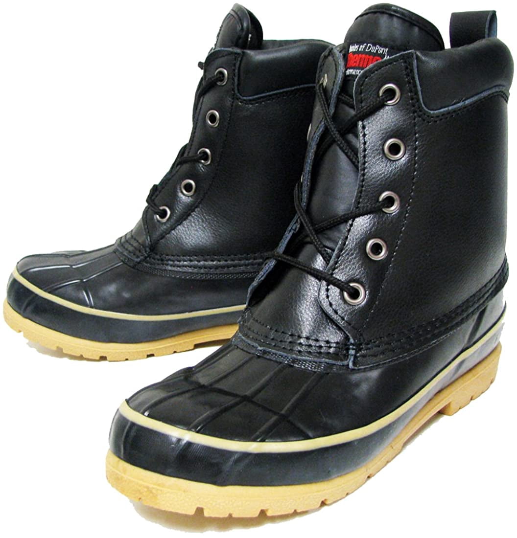 Men's Duck Boots Leather Thermolite Waterproof Hiking Snow Shoes