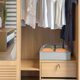thumbnail image 3 of Organizador de cajones gris, juego de 2 cajas plegables de 6 compartimentos para lencería, bolsas de tela no tejida para guardar sujetadores, almacenamiento en cajones para el hogar, 3 of 5