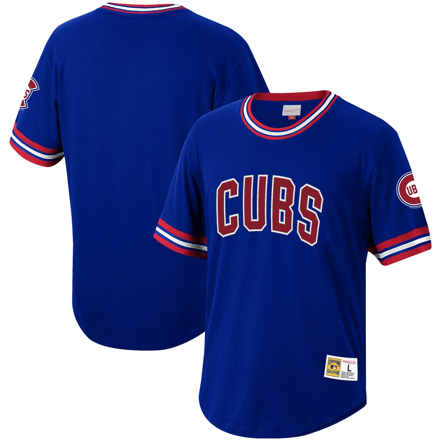 Chicago Cubs Mitchell Ness Cooperstown Collection Wild Pitch Jersey T Shirt Royal Walmart Com Walmart Com