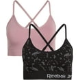 thumbnail image 3 of Women's Reebok 213TB22 Seamless Bralette - 2 Pack (Jacquard/Toadstool S), 3 of 7