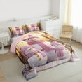 thumbnail image 3 of jejeloiu Winter Snowman Queen Comforter Set,Merry Christmas Bedding Sets,Happy New Year Bedding Comforter Set For Teens,Ultra Soft Home Decor Reversible,3-Piece, 3 of 8