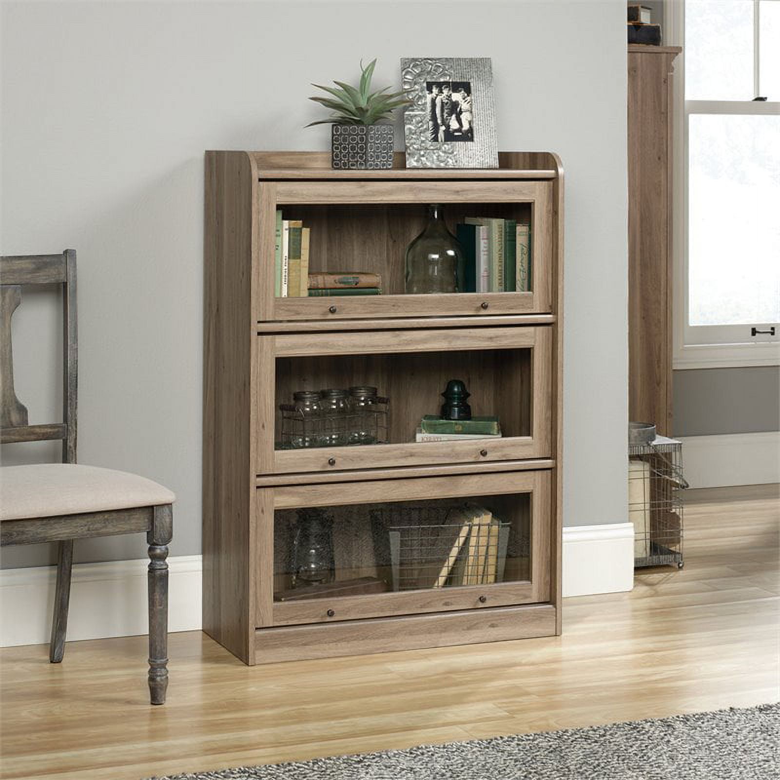 Sauder Barrister Lane 3 Shelf Bookcase Salt Oak Finish