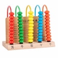 thumbnail image 1 of Kids Arithmetic Computing Frame, Pupil Learning Abacus Math Educational Toys with 5 Line Counter, Intuitive , Durable and Portable for Primary School Students, 1 of 8