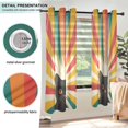 thumbnail image 3 of Yayeee Window Curtains Set of 2 for Living Room Light Filtering 63"x42", Colorful Black Cat, 3 of 7