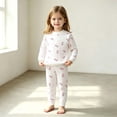 thumbnail image 6 of Cethrio Boys Cotton Pajama Sets Long Sleeve, Comfy Crew Neck 2 Piece Boys' Sleepwear Pink Size 9-18 Months, 6 of 6