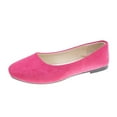 thumbnail image 2 of Domzle Flats for Women Round Toe Flat Shoes Dressy Black Ballet Flats Comfortable Womens Dress Shoes Ballerina Flats for Work Hot Pink, 2 of 4