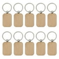 thumbnail image 3 of 20 Pack Blank Wooden Key Chain Unfinished Wood Pendant Blanks with Keyrings for Tags DIY Key Craft Supplies, 3 of 7