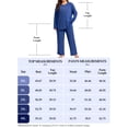 thumbnail image 7 of Homlouue Plus Size Lounge Sets for Women 2 Piece Ribbed Womens Pajama Sets Long Sleeve Top and Pants Outfits Soft Cozy Sleepwear, 7 of 7