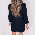 thumbnail image 5 of Manxivoo Womens Blazers Casual Fall Women Fashion Solid Color Open Front Long Elastic Sleeves Suit Loose Blazers Outerwear Coat Blazer for Women 2023 Dark Blue, 5 of 7