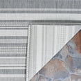 thumbnail image 4 of Couristan 3.75' x 5.5' Gray Stripe Rectangular Area Throw Rug, 4 of 4