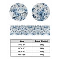thumbnail image 6 of Xipuska Blue Flower Bed Runners for Queen Size Bed, Decorative Bed Throws for Foot of Bed, Vintage Botanicals Wildflower Spring Summer Bed Runner Sofa Throw Bedding Scarf Slipcover for Bedroom, 6 of 6