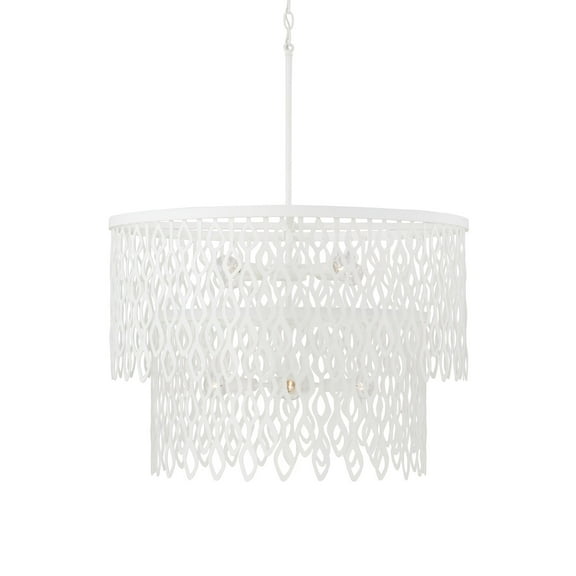 Capital Lighting 352971 Phoebe 7 Light 31" Wide Pendant - White