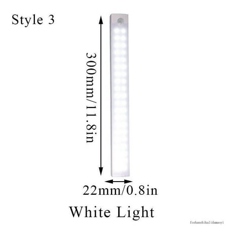

Wireless LED PIR Motion Sensor Light Cabinet Closet Lamp USB Rechargeable Strip
