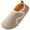 Beige, variant on Womens Fleece Lined House Slippers Cozy Sole Indoor Slipper Socks Lightweight Slip-on Barefoot Slippers