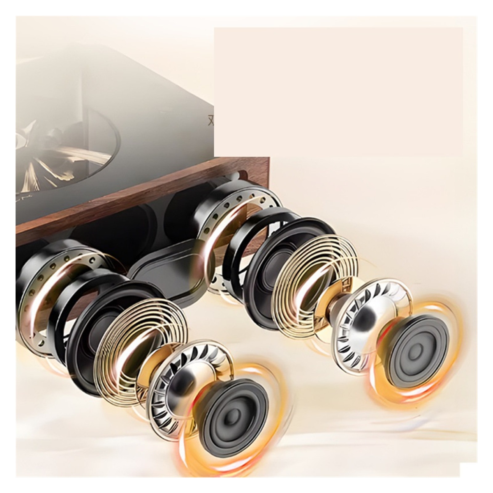 Retro Vinyl Bluetooth CD Player High-Quality Sound Ideal for Students, Teens, and Music Fans