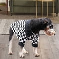 thumbnail image 4 of Decorating Pet Cloth - Breathable Cotton Two-legged Grid Pattern Pet Shirt for Daily Wear, 4 of 8