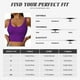 thumbnail image 5 of Fotbe Purple Sujetador Deportivo Largo sin Aros para Mujer con Almohadillas y Soporte Medio, Transpirable y Absorbente, Camiseta Tipo Chaleco o Tank Top-X-Large, 5 of 8