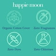 thumbnail image 2 of Happie Moon | Small Ultra Thin 100% Organic Cotton Covered Pads with Wings | Feminine Care Maxi Pads for Tween and Teen Girls | No Chlorines, Dyes or Fragrances | 20 Count, 2 of 6