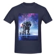 thumbnail image 4 of Bingfone Astronauts Start Running Men'S Loose Fit Short-Sleeve Pocket T-Shirt, 4 of 7