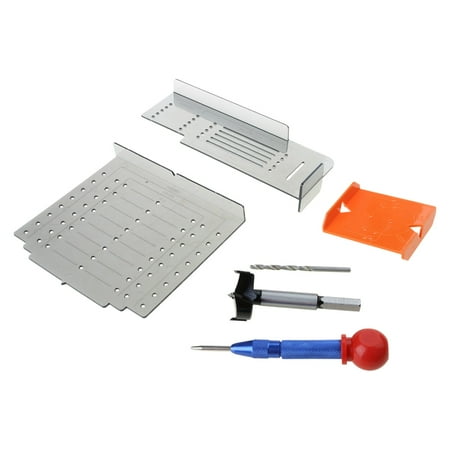 Lerpwige Cabinet Hardware Jig Tool for Door Handle and Knob Punch Locator Drill Guide Jig