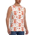 thumbnail image 2 of Uemuo Squirrel And Maple Leaf Pattern Men's Sleeveless T-Shirt,Muscle Athletic Tank Top, Moisture-wicking Quick-dry Breathable Classic Tee Top for Gym Run Outdoor Sports-Small, 2 of 8